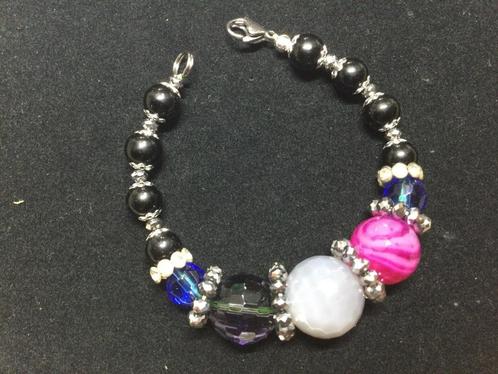 Grote armband steen e kristal, Sieraden, Tassen en Uiterlijk, Armbanden, Zo goed als nieuw, Overige materialen, Overige kleuren