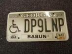 Kentekenplaat licenseplate Georgia Handicapped USA, Verzenden, Gebruikt, Auto's