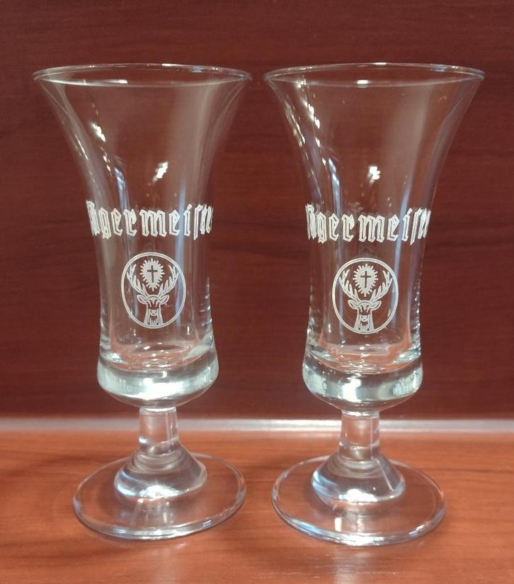 Jägermeister Classic Glaasjes 4,5cl. (B), Verzamelen, Glas en Borrelglaasjes, Zo goed als nieuw, Borrel- of Shotglas, Ophalen of Verzenden