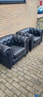 2x chesterfield stoel leuk voor in de mancave., Ophalen, 75 tot 100 cm