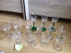 Partijtje oude glazen 💥 jaren 50/60 💥 geslepen glaswerk, Ophalen of Verzenden