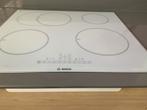 Witte Bosch inductie kookplaat, Witgoed en Apparatuur, Kookplaten, Ophalen, 4 kookzones, Zo goed als nieuw, Inbouw