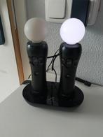 PlayStation move controller met oplaadstation, Spelcomputers en Games, Ophalen of Verzenden, Zo goed als nieuw