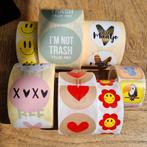 Partij stickers stickerrollen pakket wensetiketten rol deal, Verzenden, Nieuw, Meerdere stickers