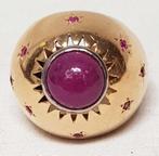 Ring Damespinky 18kt robijn., Ophalen of Verzenden, Goud, Ring, Met edelsteen