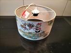 Vintage Disney Lampenkap - Donald Duck & Katrien, Groen, Gebruikt, 25 tot 50 cm, Rond