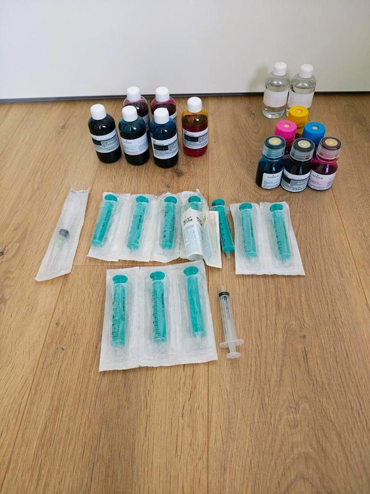 Printerinkt navulset met spuiten, Computers en Software, Printerbenodigdheden, Zo goed als nieuw, Overige typen, Ophalen of Verzenden