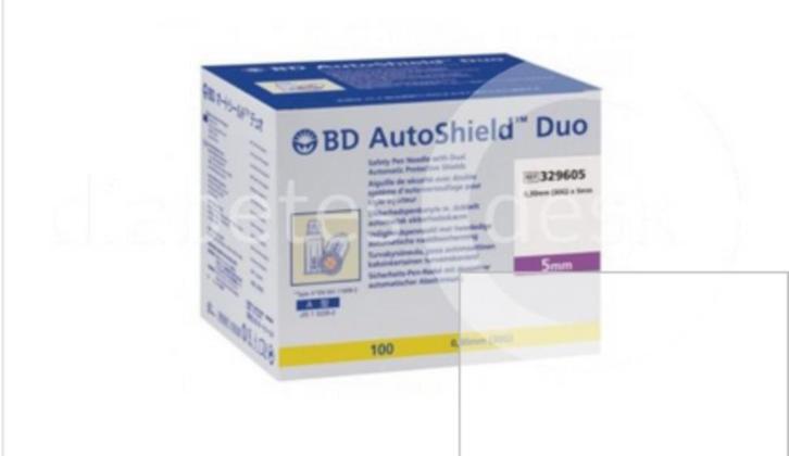 BD AutoShield Duo insuline naalden 30g x 3/16 (0,30mm x 5mm), Diversen, Verpleegmiddelen, Nieuw, Ophalen of Verzenden