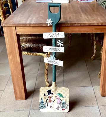 Deco schep Warm Winter Welcome voordeur decoratie beschikbaar voor biedingen