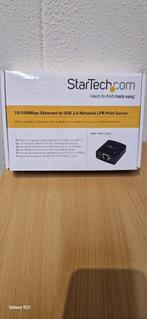 StarTech 10/100Mbps Ethernet to USB 2.0 Network Print Server, Ophalen of Verzenden, Zo goed als nieuw