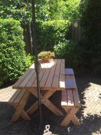 picknicktafel met losse banken PICKNICKSET DOUGLAS HOUT, Tuin en Terras, Picknicktafels, Nieuw, Rechthoekig, Ophalen of Verzenden