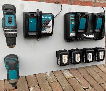 Makita 18V accuhouders, gereedschapshouders, laderbeugels