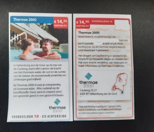 Sauna Thermae 2000   €14,50 korting p.p., Tickets en Kaartjes, Kortingen en Cadeaubonnen
