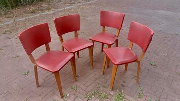 Set van 4 vintage Cor Alons stoelen jaren ‘50 ‘60 beschikbaar voor biedingen
