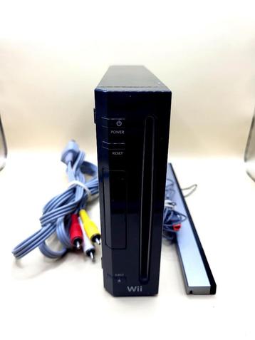 Nintendo Wii Console Zwart - Inclusief Kabels beschikbaar voor biedingen