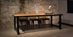 Urban sofa lodge eettafel 200x100 zwart of pure steel poten, Ophalen, 50 tot 100 cm, Rechthoekig, Nieuw