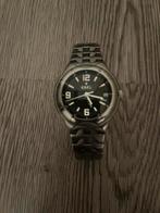 Ebel E/Type stalen band zwarte plaat, Sieraden, Tassen en Uiterlijk, Ophalen of Verzenden, Staal, Overige merken, 1960 of later