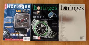 3 Tijdschriften HORLOGES, 4-2003/2004, 2-2005 en nr.4-2010 beschikbaar voor biedingen