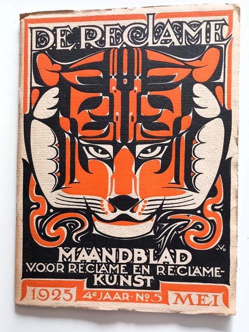 Zeldzaam! De Reclame Maandbl. mei 1925  v.d.Vecht,  Copier, Boeken, Kunst en Cultuur | Fotografie en Design, Zo goed als nieuw