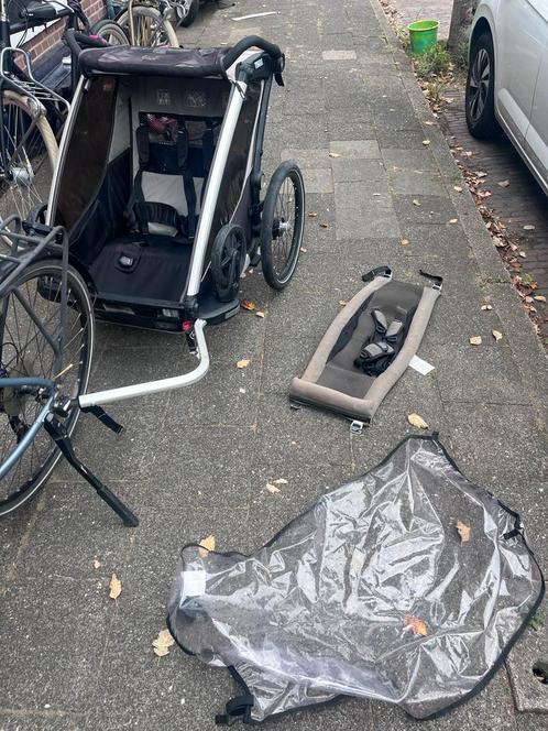 Thule Chariot Lite 2 Fietskar met Baby Hangmatje, Fietsen en Brommers, Fietsaccessoires | Aanhangers en Karren, Gebruikt, Kinderkar
