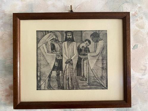 14  ,   Kruisweg   Staties, Antiek en Kunst, Kunst | Litho's en Zeefdrukken, Ophalen of Verzenden