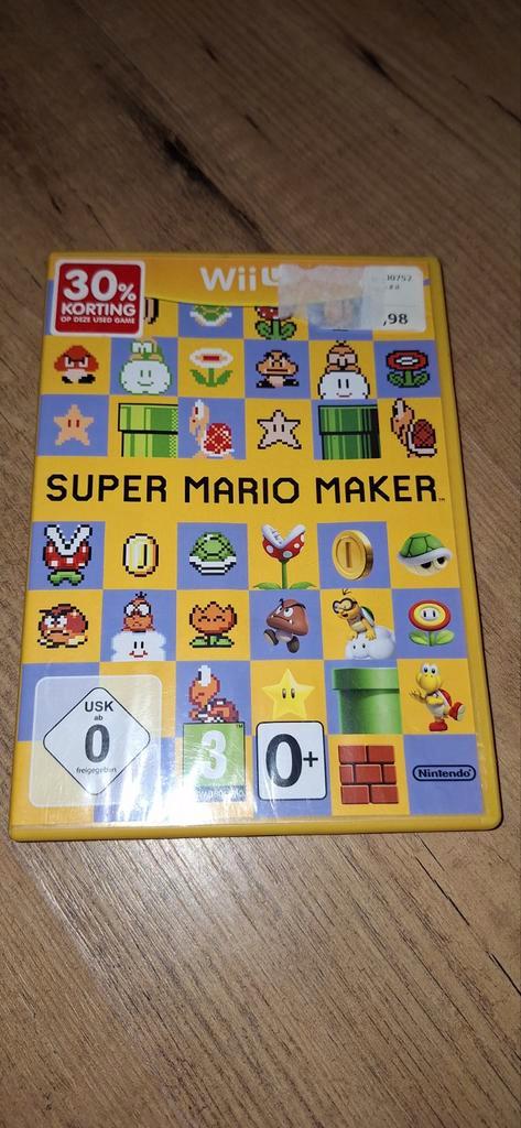 Super Mario Maker - Wii U, Spelcomputers en Games, Games | Nintendo Wii, Zo goed als nieuw, Platform, 1 speler, Vanaf 3 jaar, Online