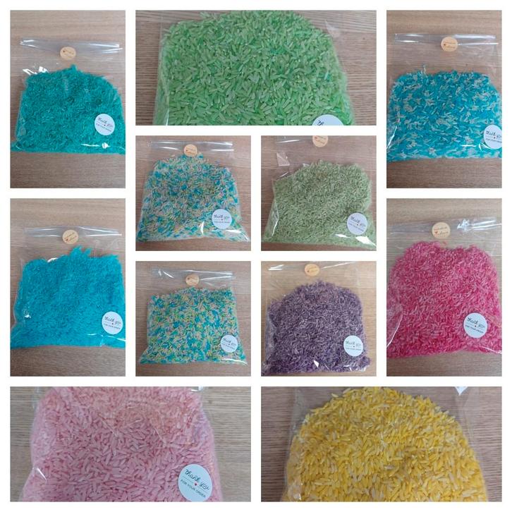 Speelrijst 250 gram, Kinderen en Baby's, Speelgoed | Educatief en Creatief, Nieuw, Ontdekken, Ophalen of Verzenden