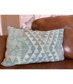Vintage Kelim Kussen 60x40 cm met Vulling, Huis en Inrichting, Woonaccessoires | Kussens, Ophalen of Verzenden, Gebruikt, Overige kleuren
