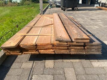 Douglas sponning delen, dakbeschot +/- 120m1, 16,5cm breed beschikbaar voor biedingen