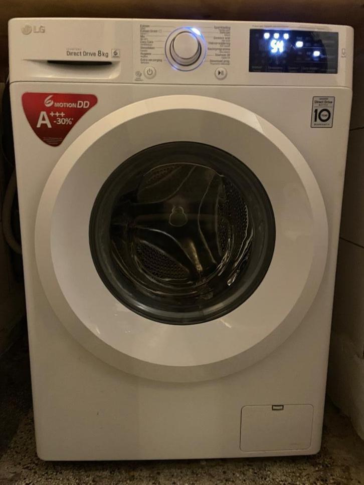 Direct drive wasmachine LG 8kg met nog garantie, Witgoed en Apparatuur, Wasmachines, Zo goed als nieuw, Voorlader, 8 tot 10 kg