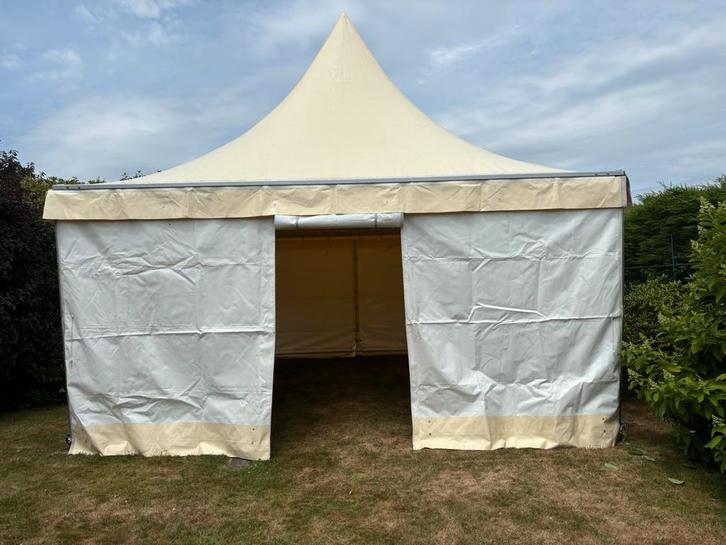 Pagode tent 5 x 5 m TE HUUR!, Tuin en Terras, Partytenten, Partytent, 5 tot 8 meter, 4 tot 6 meter, Ophalen