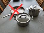 Kookpannen pannen diameter van 21 en 19 per stuk, Rvs, Gebruikt, Ophalen, Kookpan of Snelkookpan