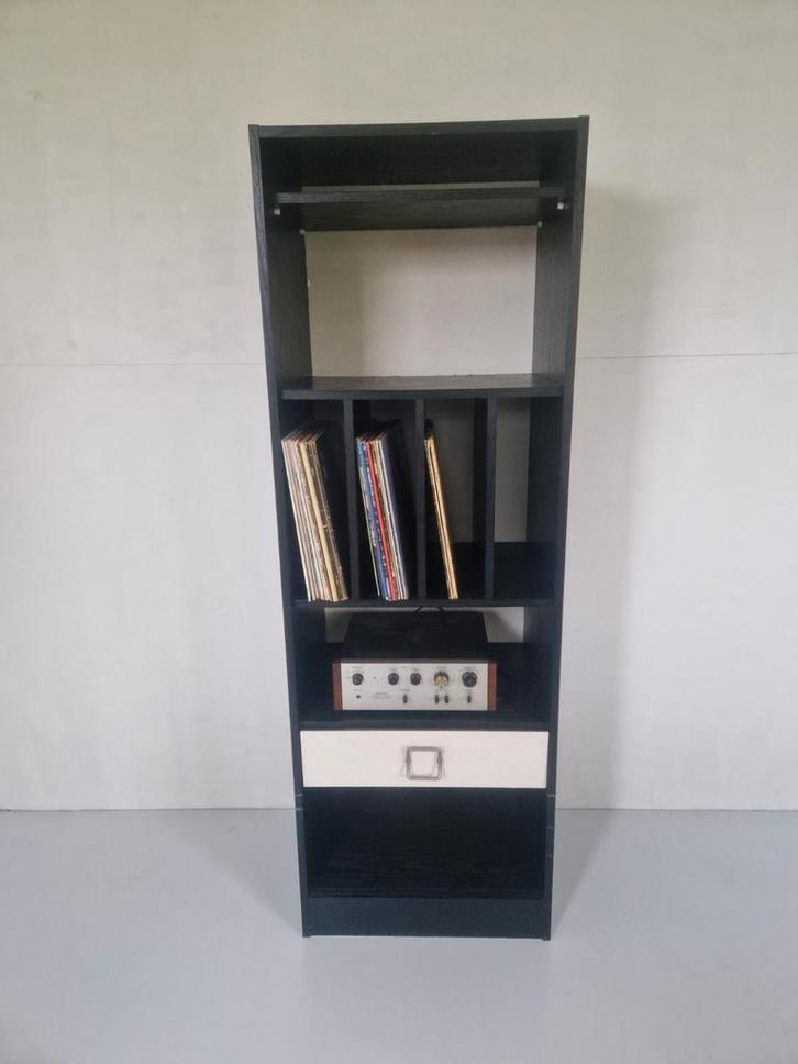 Vintage lp vinyl platen kast design jaren 60/70, Huis en Inrichting, Kasten | Wandmeubels, Gebruikt, Minder dan 100 cm, Minder dan 150 cm