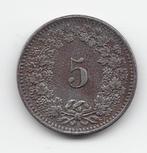 Zwitserland 5 rappen 1913 KM# 26, Postzegels en Munten, Munten | Europa | Niet-Euromunten, Losse munt, Overige landen, Verzenden