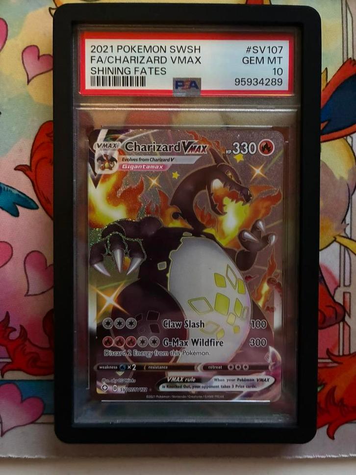 Shiny Charizard VMAx PSA 10 Shining Fates, Hobby en Vrije tijd, Verzamelkaartspellen | Pokémon, Nieuw, Losse kaart, Ophalen