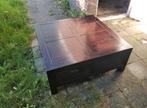 Massief eikenhouten salontafel, Huis en Inrichting, Tafels | Salontafels, Ophalen, Gebruikt, 50 tot 100 cm, 50 tot 75 cm
