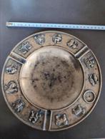 Grote, zware koperen asbak met dierenriem, Antiek en Kunst, Antiek | Koper en Brons, Ophalen of Verzenden