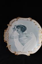 Antieke Limoges W. Guerin “Gibson girl” sierbord c 1900, Ophalen of Verzenden