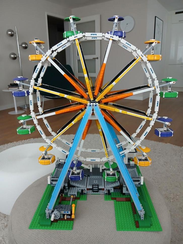 LEGO 10247 reuzenrad / Incl. 7x minifiguren / zonder doos, Kinderen en Baby's, Speelgoed | Duplo en Lego, Zo goed als nieuw, Ophalen of Verzenden