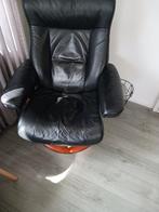 Lederen relaxstoel., Huis en Inrichting, Fauteuils, 75 tot 100 cm, Minder dan 75 cm, Gebruikt, Leer