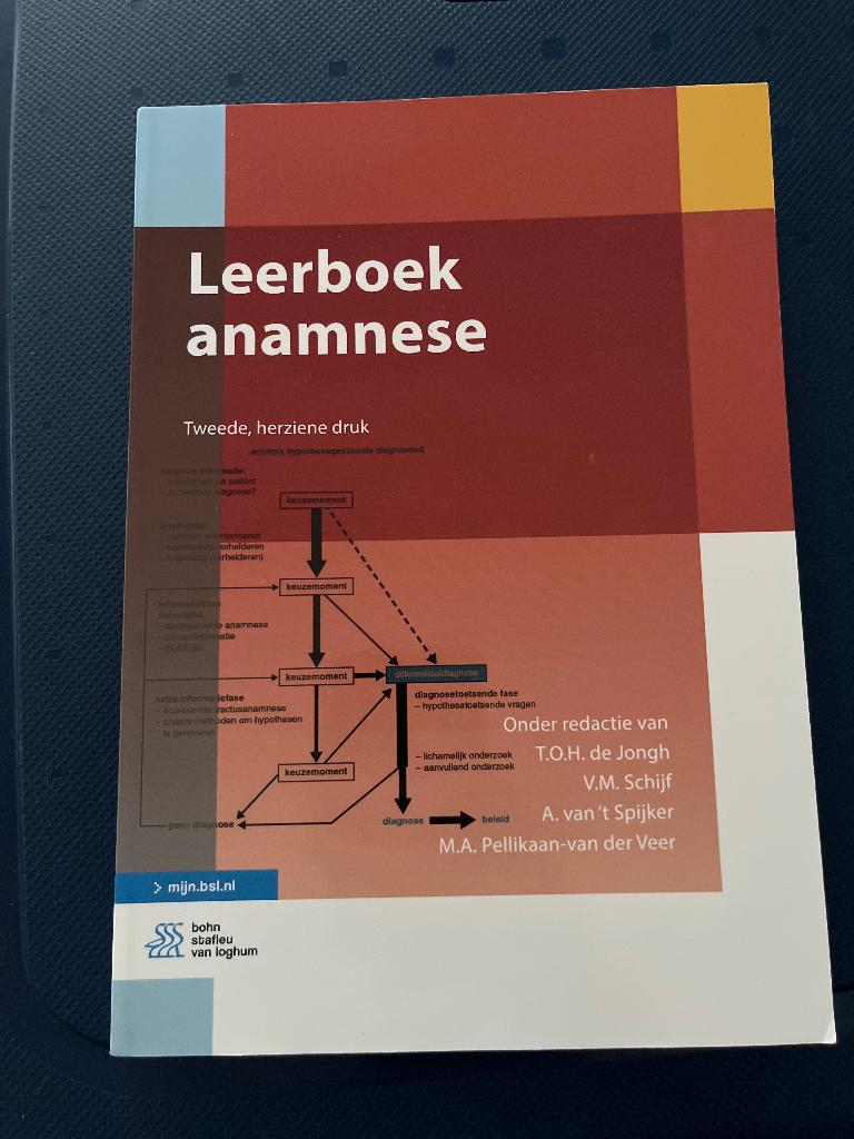 Leerboek anamnese (nieuw) tweede druk, Boeken, Nieuw, Bohn Stafleu van Loghum, Beta, HBO
