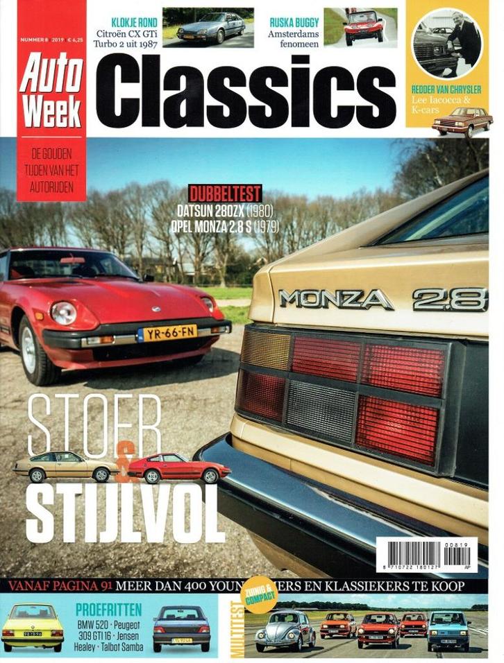 Autoweek Classics 2019 nr. 8 (oa Datsun 280 ZX & Opel Monza), Boeken, Auto's | Folders en Tijdschriften, Gelezen, Algemeen, Verzenden