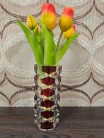 Vintage Luminarc J.G. Durand glazen vaas, Contact@arc-intl.com, Luminarc J.G. Durand, Ophalen of Verzenden, Minder dan 50 cm