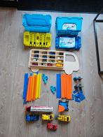 Hot Wheels Track met Auto's & Houten Organizer, Ophalen of Verzenden, Gebruikt, Jongen of Meisje