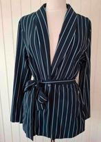 Anna van Toor krijtstreep blazer, Verzenden, Zo goed als nieuw, Maat 42/44 (L), Blauw