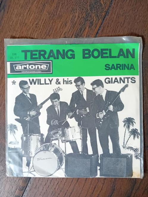 Willy & his Giants - Terang Boelan Single, Cd's en Dvd's, Vinyl | Pop, Zo goed als nieuw, 1960 tot 1980, Overige formaten, Ophalen of Verzenden