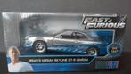 Nissan Skyline GT-R BNR34 Brian 1:32 Jada Fast Furious Pol, Hobby en Vrije tijd, Modelauto's | 1:32, Verzenden, Nieuw, Auto, Overige merken