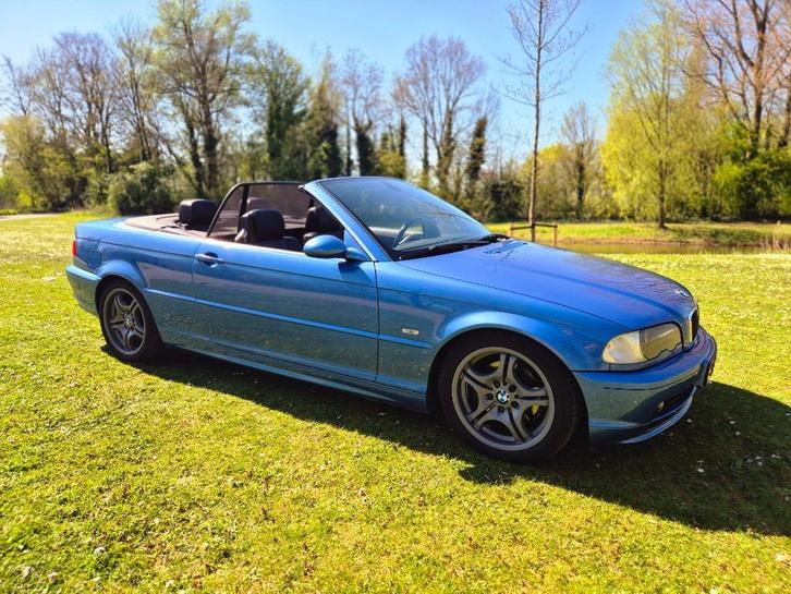 BMW 325i Cabrio E46 | Estorilblauw | Automaat | Hardtop |, Auto's, BMW, Particulier, 3-Serie, Airconditioning, Alarm, Bluetooth