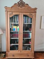 Mooi antieke vitrinekast/boekenkast van eikenhout, Ophalen