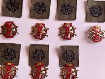 ZMV Speld NO: 1-2-3-4-5-6-7 rood met batch  beschikbaar voor biedingen